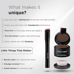 Hair Root Concealer Powder Dark Brown | Bald Spot & Thinning Hair Cover